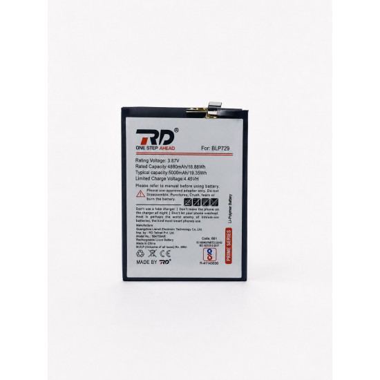 RD Mobile Battery Compatible with Oppo BLP729/REALME C3 RD Mobile Battery Compatible with Oppo BLP729/REALME C3