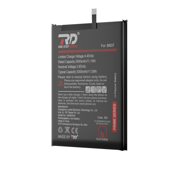 RD Mobile Battery Compatible with Mi BN37