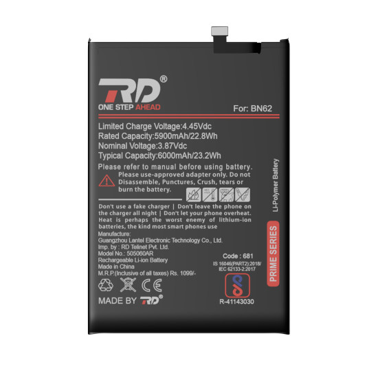 RD Mobile Battery Compatible with Mi BN62