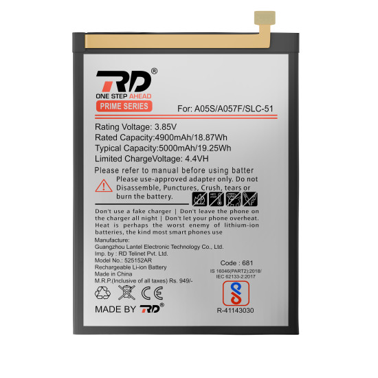 RD Mobile Battery Compatible with Samsung A05s/A057f