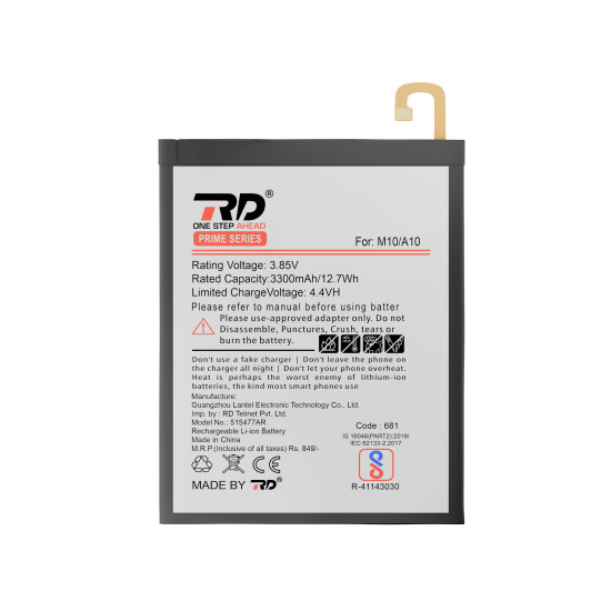 RD Mobile Battery Compatible with Samsung A10 / M10