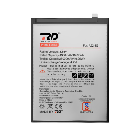 RD Mobile Battery Compatible with Samsung A22 5G