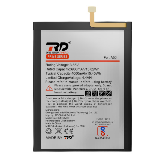 RD Mobile Battery Compatible with Samsung A50