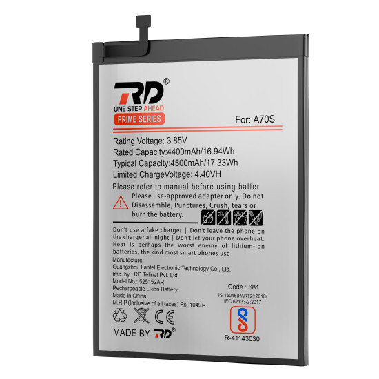 RD Mobile Battery Compatible with Samsung A70S