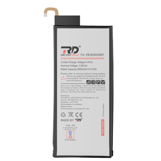 RD Mobile Battery Compatible with Samsung S6 EDGE