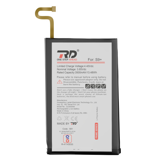 RD Mobile Battery Compatible with Samsung S9+ / 3500