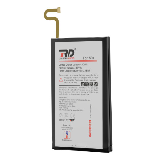 RD Mobile Battery Compatible with Samsung S9+ / 3500
