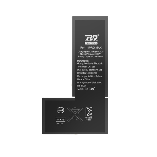RD Mobile Battery Compatible with iPhone 11 PRO