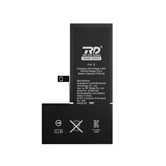RD Mobile Battery Compatible with iPhone X