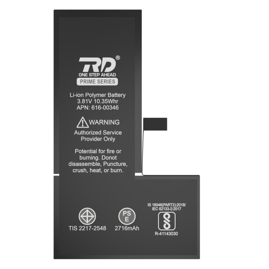 RD Mobile Battery Compatible with iPhone X