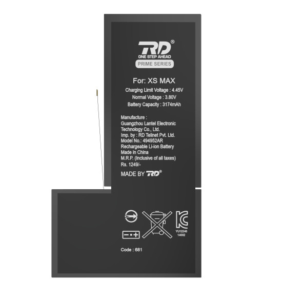 RD Mobile Battery Compatible with iPhone XS MAX